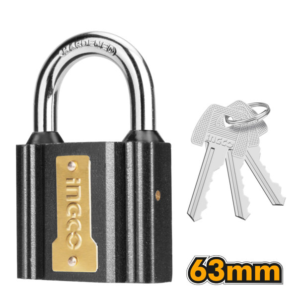 INGCO Λουκέτο Μαύρο Σιδερένιο 63mm DIPL0601