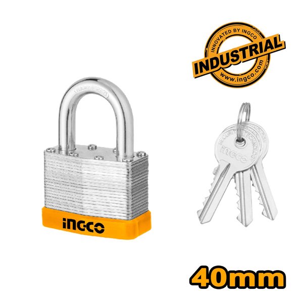 INGCO Λουκέτο με πλαστική επένδυση 40mm DLPK0401