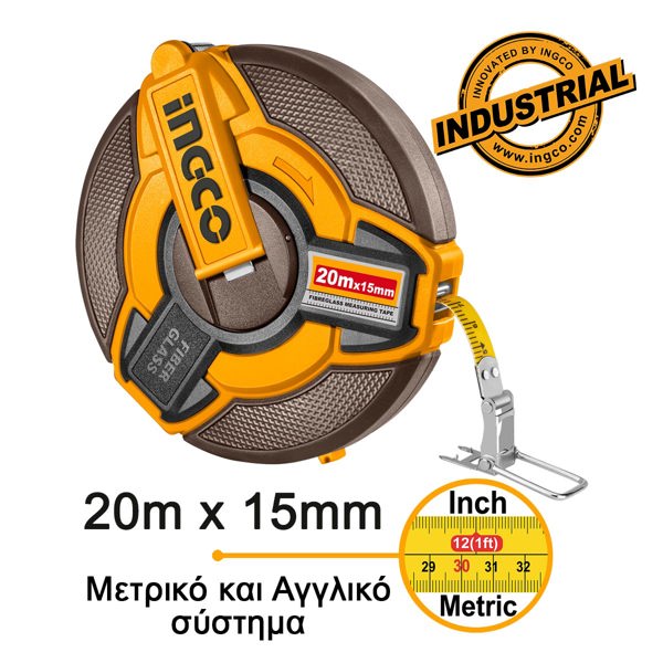 INGCO Μετροταινία 20m x 15mm HFMT1820