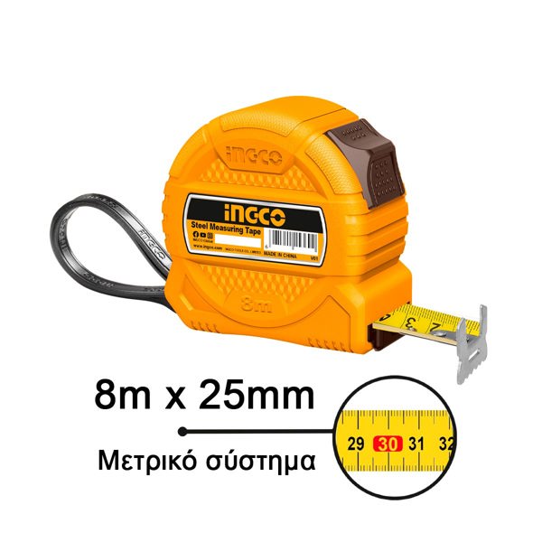 INGCO Μετροταινία 8m x 25mm HSMT39825-1