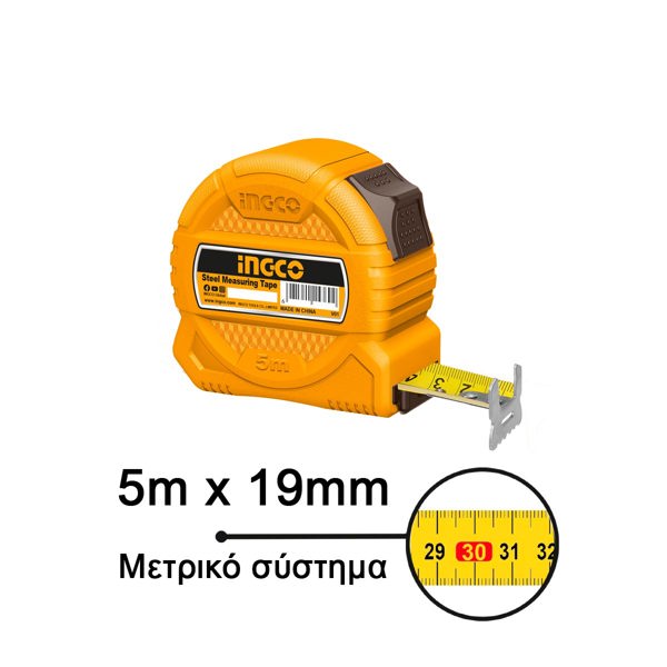 INGCO Μετροταινία 5m x 19mm HSMT39519-1