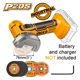 INGCO Μίνι Τροχός Κοπής Μπαταρίας 76mm 20V Li-Ion SOLO CAGLI76011