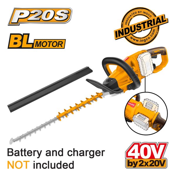 INGCO Μπορντουροψάλιδο Μπαταρίας 2x20V Li-Ion SOLO CHTLI40028
