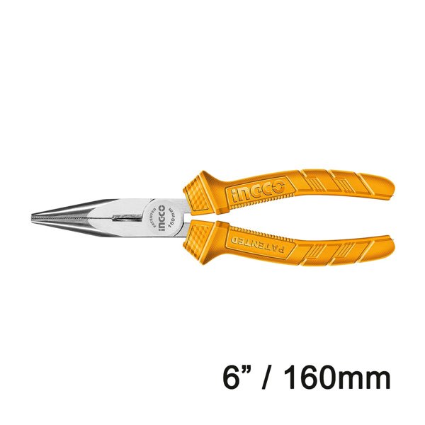INGCO Μυτοτσίμπιδο 160mm Ίσιο HLNP12160
