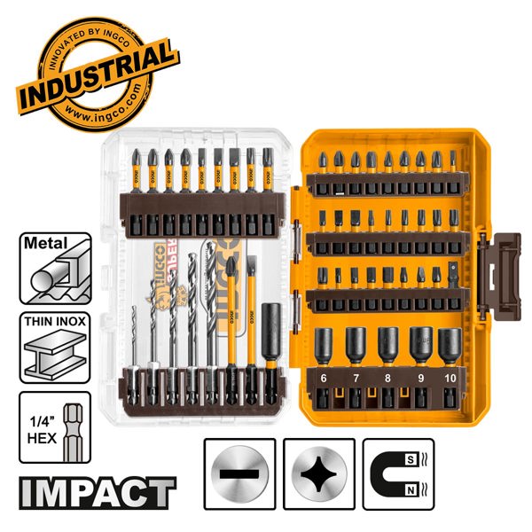 INGCO Μύτες Impact Σετ 49 τεμ. AKDL24906