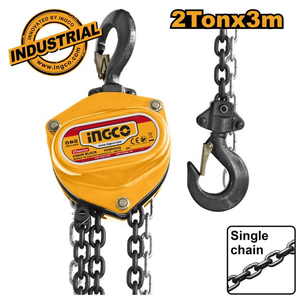 INGCO Παλάγκο Αλυσίδας - Γερανάκι 2 Ton HCBK0202