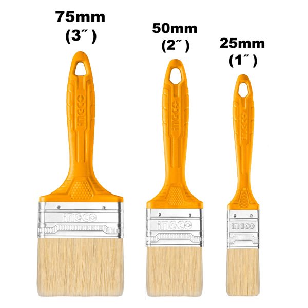 INGCO Πινέλο Βαφής 1"-2"-3" Σετ 3 τεμ. CHPTB7860301