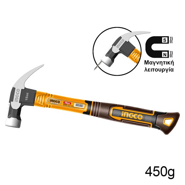 INGCO Σφυρί Προκοβγάλτης 450g HCH81016