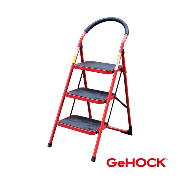 Σκαλοσκαμπό GeHOCK Με 3 Σκαλοπάτια, Πτυσσόμενη Σκάλα Αλουμινίου