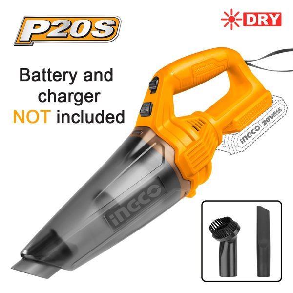 INGCO Σκούπακι Μπαταρίας 20V Li-Ion SOLO 140W CVLI201261