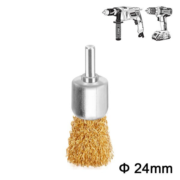 INGCO Συρματόβουρτσα με Άξονα για Δράπανο 24mm WB70241