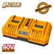 INGCO Ταχυφορτιστής 2 Θέσεων 2x20V 4A+4A FCLI2082