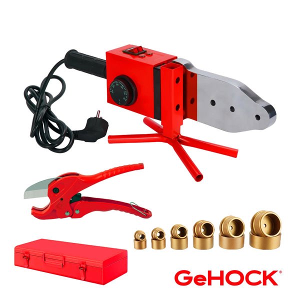 GeHOCK Θερμική Συγκόλληση Πλαστικών Σωλήνων + Βαλίτσα 1800W GeHOCK PTWT1800
