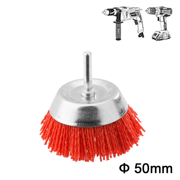 INGCO Βούρτσα Nylon με Άξονα για Δράπανο 50mm WB30505