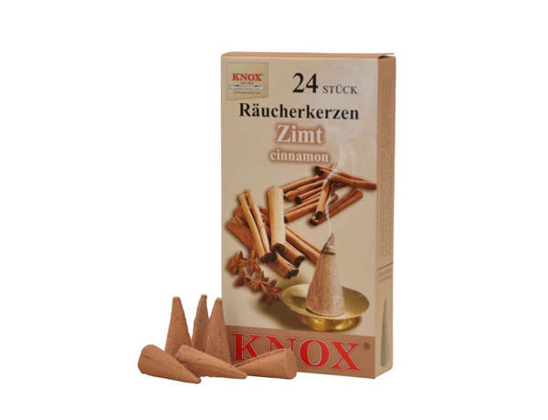 ΑΡΩΜΑΤΙΚΆ ΓΙΑ ΞΎΛΙΝΟΥΣ SMOKERS KNOX INCENSE CONES 3CM, SET OF 24(10023134) CINNAM 4105640013246