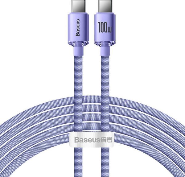 Καλώδιο USB Baseus USB-C - USB-C 2 m Μωβ (baseus_20220224134343)