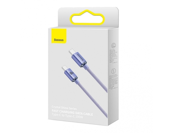 Καλώδιο USB Baseus USB-C - USB-C 2 m Μωβ (baseus_20220224134343)