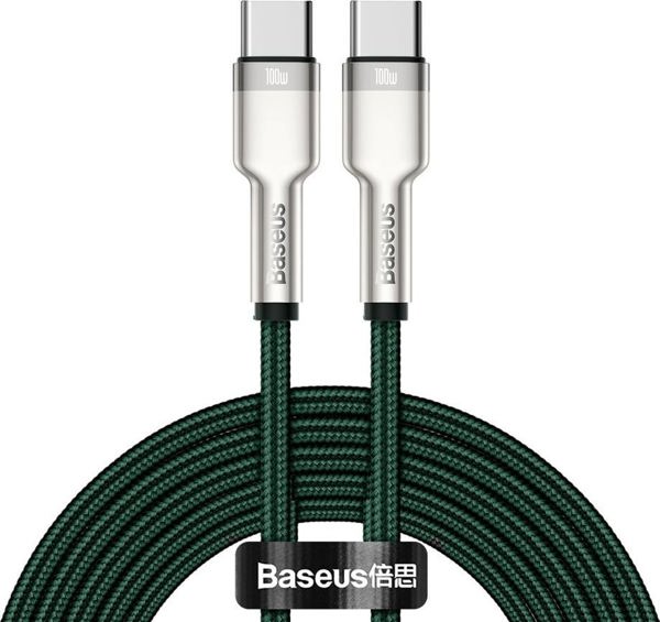Καλώδιο USB Baseus USB-C - USB-C 2 m Πράσινο (baseus_20210316150155)