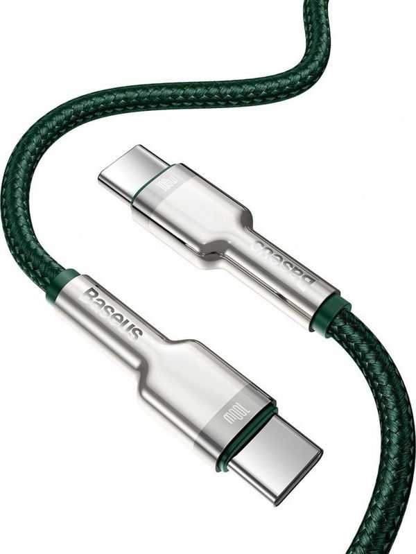 Καλώδιο USB Baseus USB-C - USB-C 2 m Πράσινο (baseus_20210316150155)
