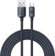 Baseus Crystal Shine Braided USB 2.0 Cable USB-C male - USB-A male Μαύρο 2m (CAJY000501) (BASCAJY000501)