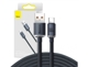 Baseus Crystal Shine Braided USB 2.0 Cable USB-C male - USB-A male Μαύρο 2m (CAJY000501) (BASCAJY000501)