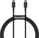 Καλώδιο USB Baseus USB-C - USB-C 1 m Μαύρο (BSU2848BLK)
