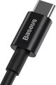 Καλώδιο USB Baseus USB-C - USB-C 1 m Μαύρο (BSU2848BLK)