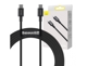 Καλώδιο USB Baseus USB-C - USB-C 1 m Μαύρο (BSU2848BLK)