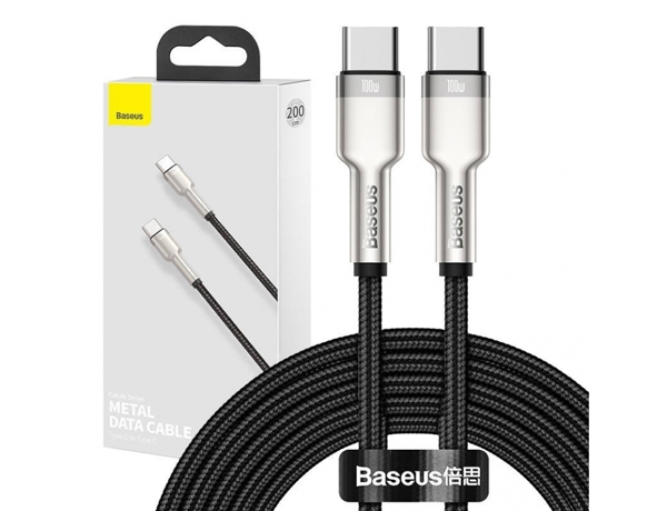 Καλώδιο USB Baseus USB-C - USB-C 2 m Μαύρο (baseus_20210316145443)