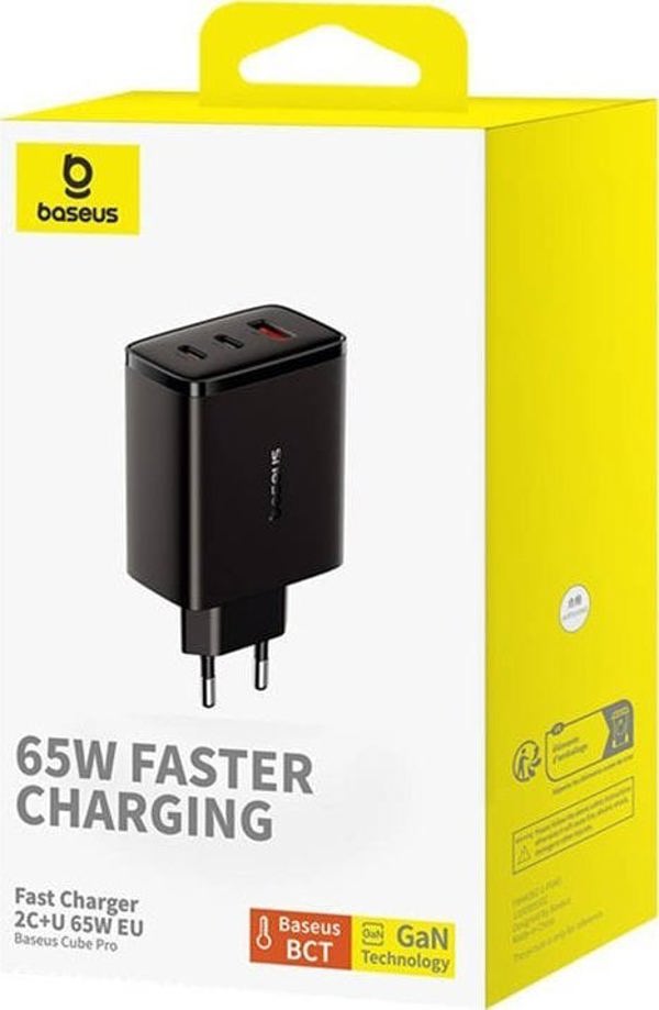 Φορτιστής Baseus OS-Cube Pro 1x USB-A 2x USB-C 3 A (P10152301113-00)