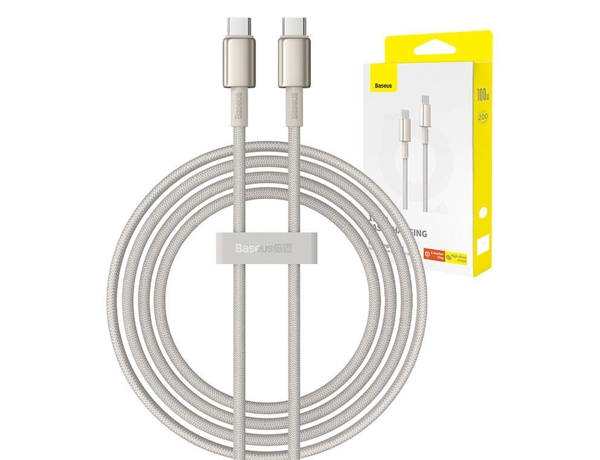 Καλώδιο USB Baseus USB-C - USB-C 2 m Χρυσό (BSU4882)