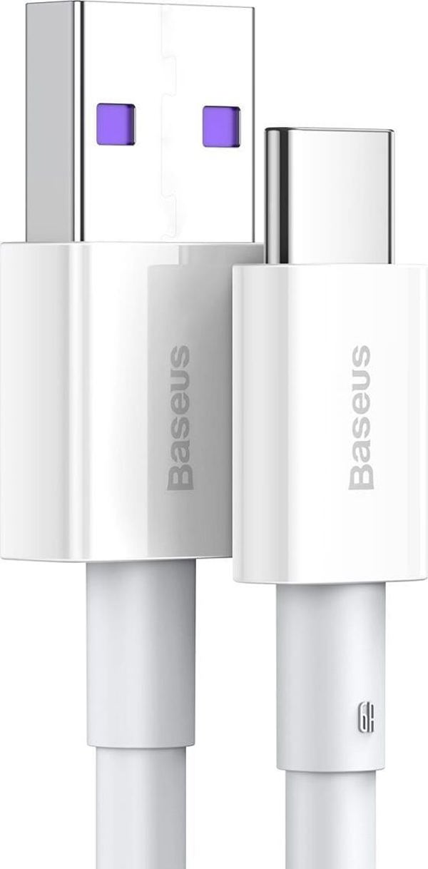 Baseus Superior USB 2.0 Cable USB-C male - USB-A male Λευκό 2m (CATYS-A02) (BASCATYSA02)