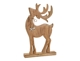 ΕΟΡΤΑΣΤΙΚΉ ΔΙΑΚΌΣΜΗΣΗ ΣΠΙΤΙΟΎ DEER WITH METAL STAR HANGER MADE OF WOOD BROWN 4007698326913