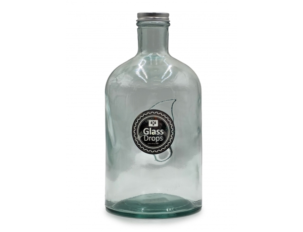 Μπουκάλι Glass Drops Storage με καπάκι (5783) Aπό 100% ανακυκλωμένο γυαλί, Xωρητικότητας 1.4L, Διαστάσεων Ø 11.5 x Υ 22 cm 8435271289557