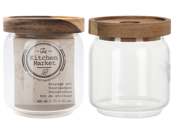 Γυάλινο Δοχείο Τροφίμων EH Kitchen Naturals χωρητικότητας 400ml 8720573185202