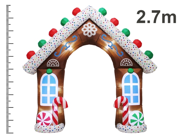 ΕΟΡΤΑΣΤΙΚΉ ΔΙΑΚΌΣΜΗΣΗ ΜΕΓΆΛΟΥ ΜΕΓΈΘΟΥΣ INFLATABLE GINGERBREAD HOUSE 8720573674164