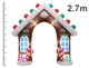 ΕΟΡΤΑΣΤΙΚΉ ΔΙΑΚΌΣΜΗΣΗ ΜΕΓΆΛΟΥ ΜΕΓΈΘΟΥΣ INFLATABLE GINGERBREAD HOUSE 8720573674164