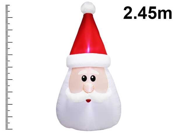 ΕΟΡΤΑΣΤΙΚΉ ΔΙΑΚΌΣΜΗΣΗ ΜΕΓΆΛΟΥ ΜΕΓΈΘΟΥΣ INFLATABLE SANTA HEAD 245CM 8720573673723