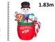 ΕΟΡΤΑΣΤΙΚΉ ΔΙΑΚΌΣΜΗΣΗ ΜΕΓΆΛΟΥ ΜΕΓΈΘΟΥΣ SNOWMAN IN CUP INFLATABLE DIF000290 8721037715928