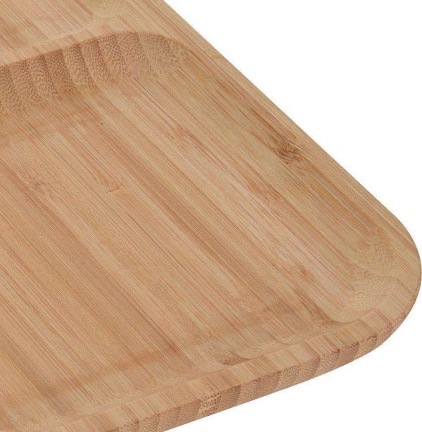 Πιατέλα Bamboo Excellent Houseware με 4 ξεχωριστά τμήματα 8719987314643