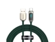 Καλώδιο USB Baseus USB-A - USB-C 2 m Πράσινο (CASX020106)