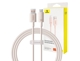 Baseus Baseus Habitat Series Καλώδιο γρήγορης φόρτισης USB σε Type-C 100W 1m Wheat Pink 13169818 6932172642983