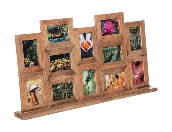ΚΟΡΝΊΖΕΣ WOOD STANDING 12 PIC FRAME NAM ATMOSPHERA 188017 3560231632120