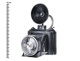 Επιτραπέζιο ρολόι photo camera design C37901140 Μεταλλικό, 20x19x32cm 8719987159671