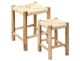 Σετ σκαμπώ Ηome Deco Factory με διαστάσεις 30x30x43cm - Απόχρωση Καφέ - 2 τεμάχια 3664944427308