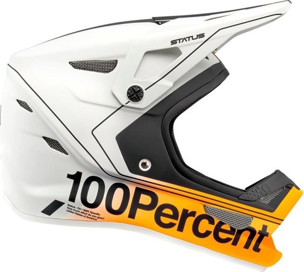 100% Κράνος Full Face Status DH/BMX Carby Silver, Μέγεθος XL (61-62 cm)