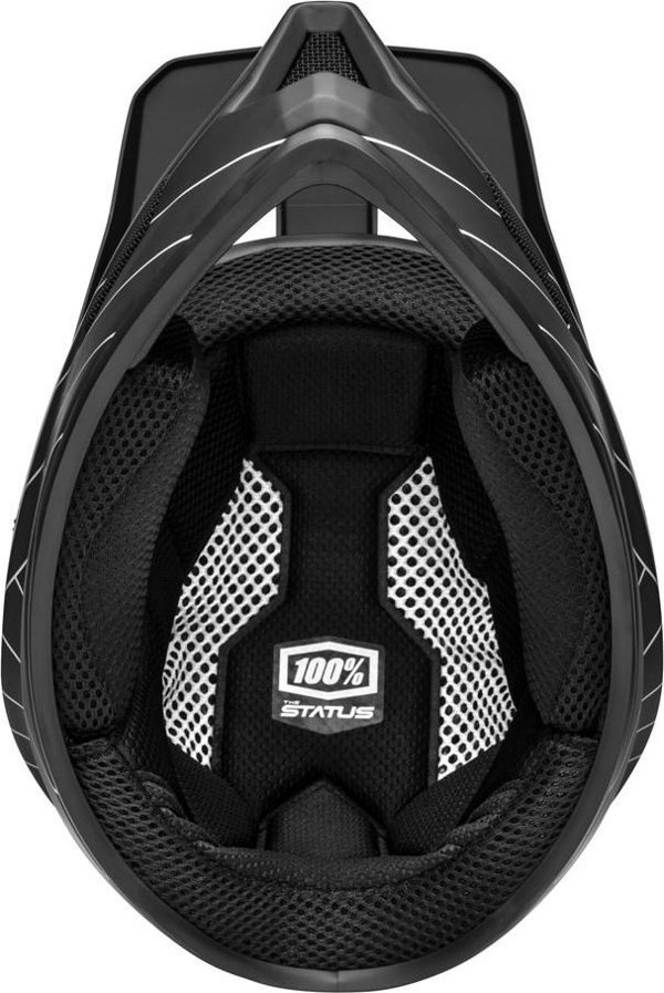 100% Κράνος Full Face Status DH/BMX Carby Silver, Μέγεθος XL (61-62 cm)