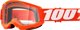 100% Strata 2 Junior Γυαλιά Motocross Πορτοκαλί με Διαφανή Αντιθαμβωτικό Φακό