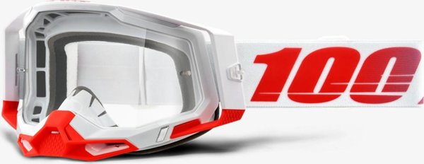 100% Μάσκα Motocross Racecraft 2 ST-KITH με Διαφανή Αντιθαμβωτικό Φακό, 88%-92% LT και 10 Αποσπώμενα (Tear-offs)