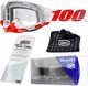 100% Μάσκα Motocross Racecraft 2 ST-KITH με Διαφανή Αντιθαμβωτικό Φακό, 88%-92% LT και 10 Αποσπώμενα (Tear-offs)